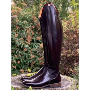 Custom DeNiro Bellini Dressage Boot - Brushed Burgundy with Lucidi Burgundy Rondine