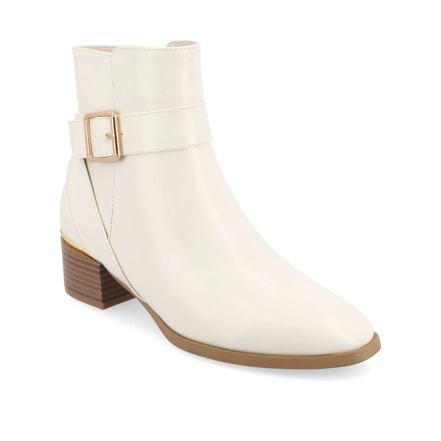 ELLEY SQUARE TOE BOOTIES IN FAUX LEATHER