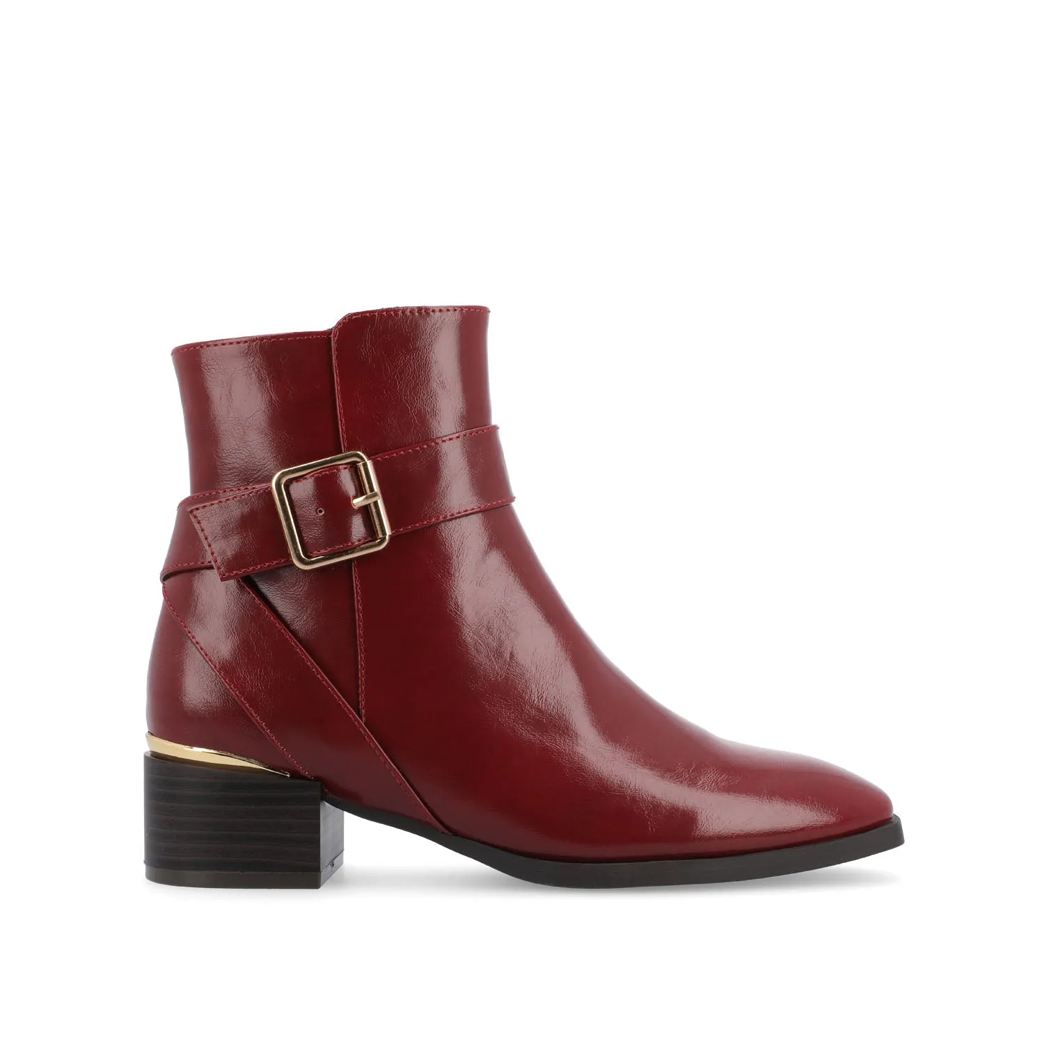 ELLEY SQUARE TOE BOOTIES IN FAUX LEATHER