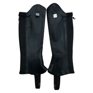 Huntley Equestrian Half Chaps in Black - XS/Short