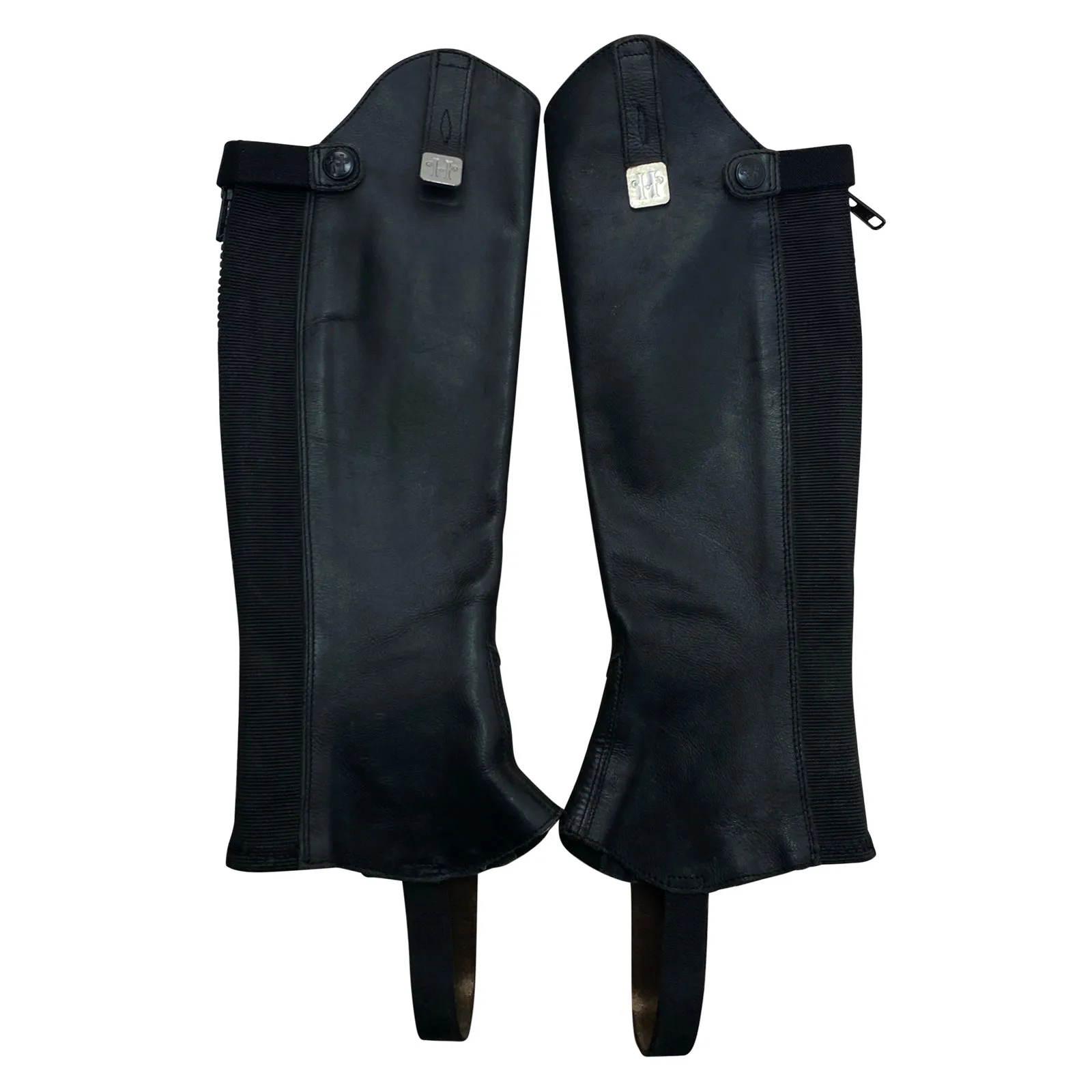 Huntley Equestrian Half Chaps in Black - XS/Short