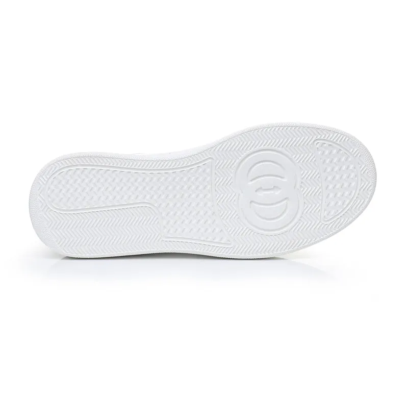 LuxeCroco Platform Lace-up Stitching Exotic Sneakers
