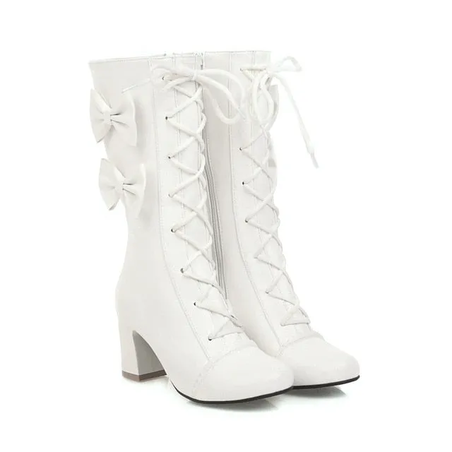 Princess Lolita Cute Party High Heels Boots