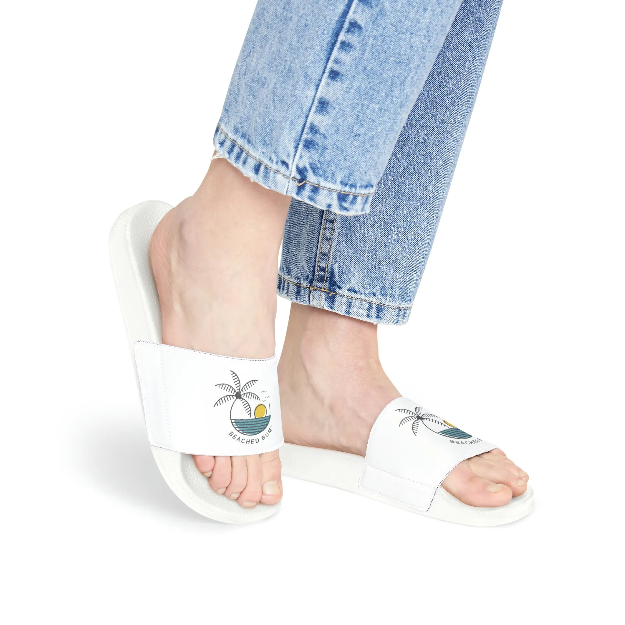 Women's - BEACHED BUM LIFE - PU Slide Sandals - A