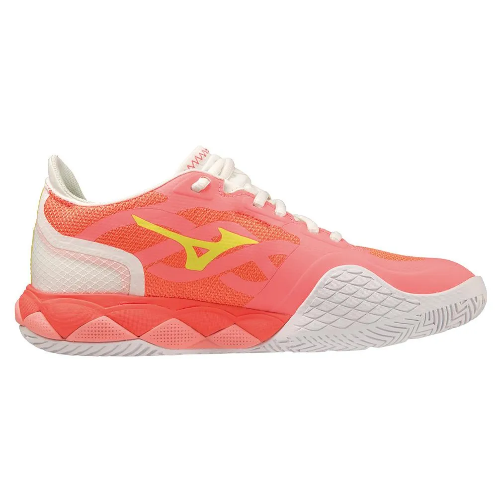Women's Wave Enforce Tour AC Tennis Shoes Candy Coral and Snow White